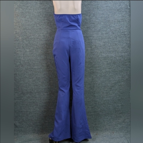 Pretty Little Thing Cobalt Extreme Underwire Bandeau Jumpsuit - Picture 5 of 16